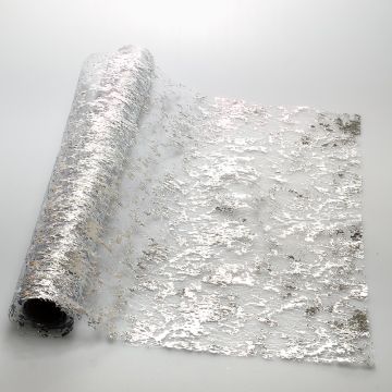 White Silver Table Runner