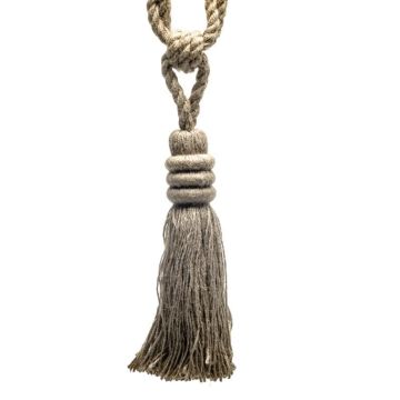 Natural Single Jute Tassel Tie-Back