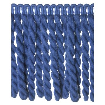 Washed Blue Bin End Heavy Cotton Bullion Fringe