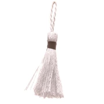 White Black Mini Tassel