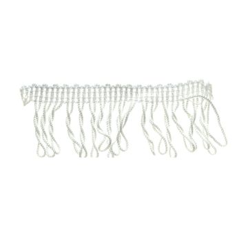 White Looped Fringe