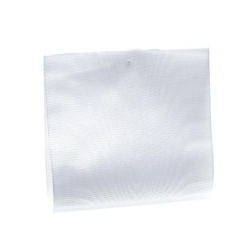 White Moire Satin Ribbon