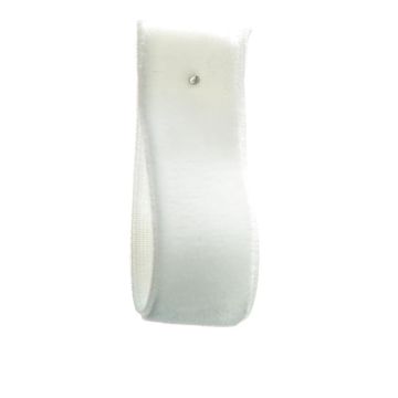 White Stretch Velvet Ribbon