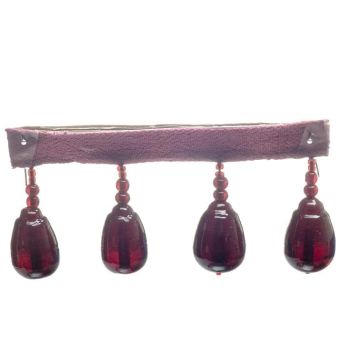 Wine Single Pear Drop Bead