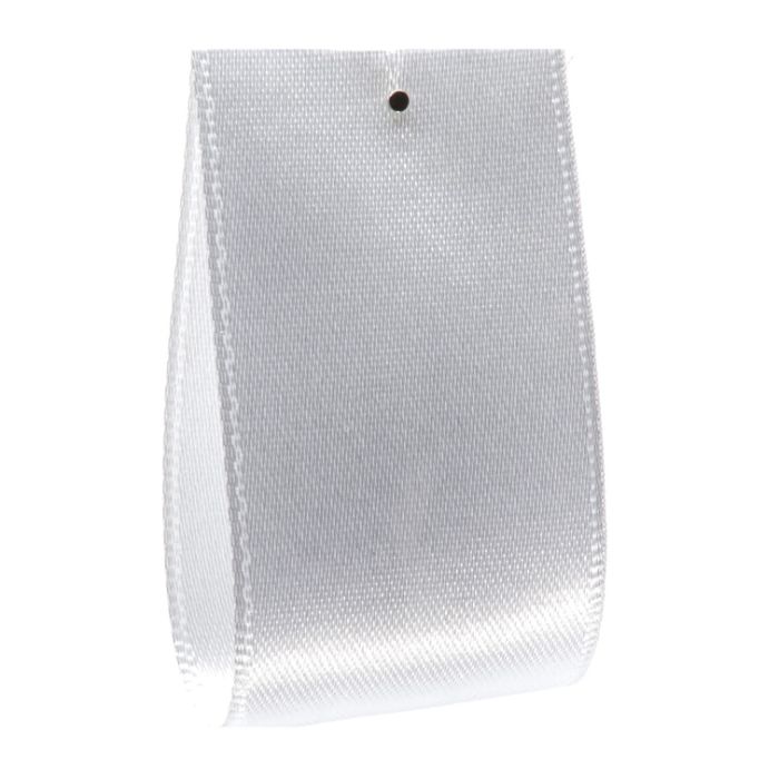 Wide White Satin Ribbon | V V Rouleaux