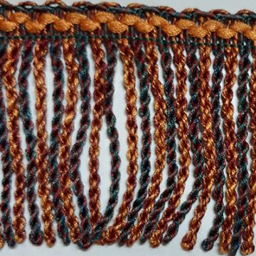 Orange Blueberry Bin End Bullion Fringe