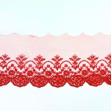 Ruby Slippers Embroided Lace