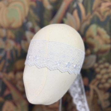 White Embroided Lace