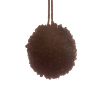 Black Pom Pom with Loop