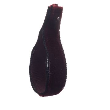 Dark Amaryllis Black Edge Velvet Ribbon