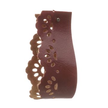 Dark Amaryllis Faux Leather Tape 20mm