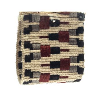 Ecru Flint Red Jacquard