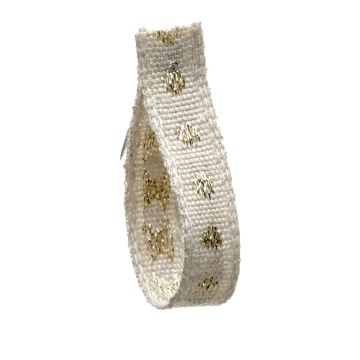 Gold Natural Metallic Linen