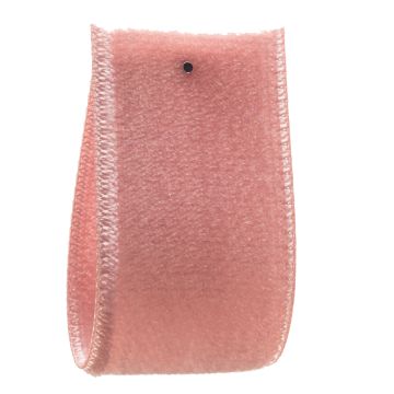 Pale Azalea Double Sided Rayon Velvet Ribbon