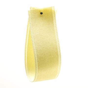 Pale Lemon Cotton Satin