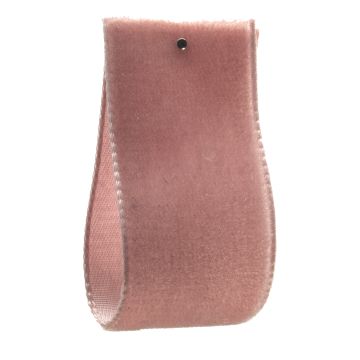 Pale Plum Single Sided Velvet Ribbon