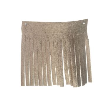 Ripe Wheat Mock Leather Fringe 50mm