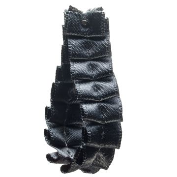 Slate Pleated Satin Ribbon