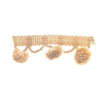 Ripe Wheat Bin End Bobble fringe-coloured