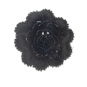 Black Flower Motif