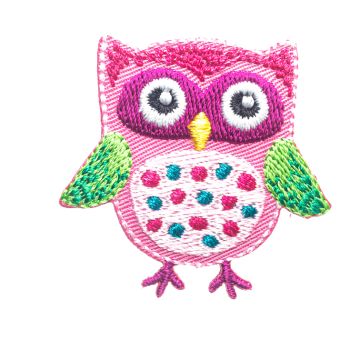 Geranium Pink Spotted Owl Motif