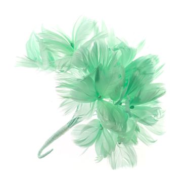 Light Aquamarine Feather Flower