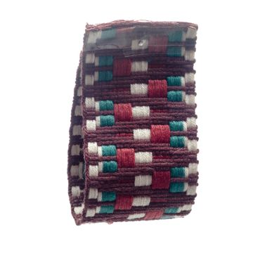 Bordeaux Red Jacquard