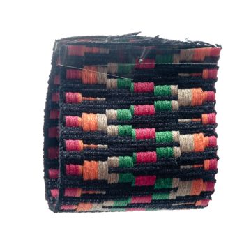 Black Green Jacquard