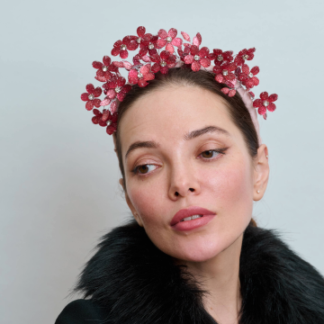 Pink Party Time Flower Headband