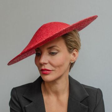 Post Box Red Straw Saucer