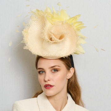 Clotted Cream Ascot Hat