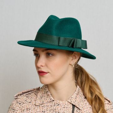 Deep Forest Trilby with Gloss Grosgrain