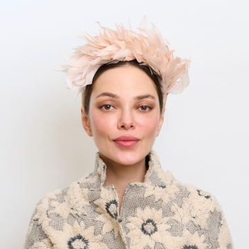 Ballet Pink Duck Feather Headband