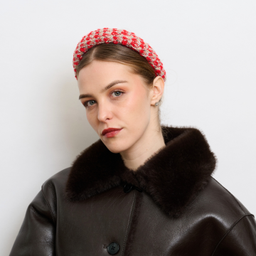 Post Box Red Tweed Headband