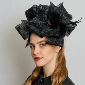 Black Plaited Crin Headband