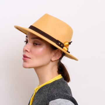 Daffodil Bobble Trilby