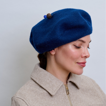 Pitch Blue Beret