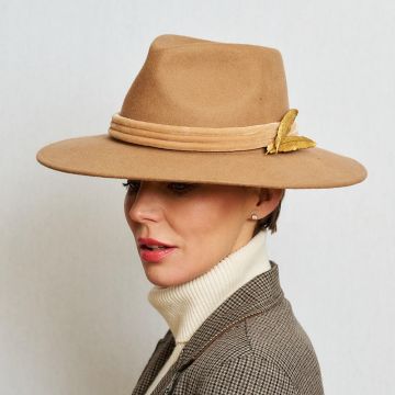 Ripe Wheat Vintage Feathers Trilby