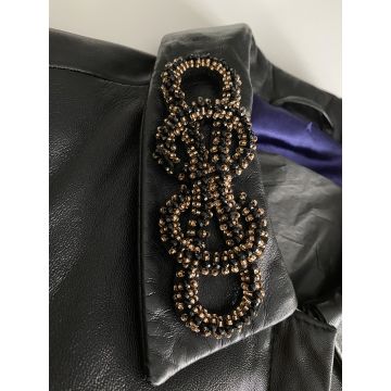 Black Beaded Frogging