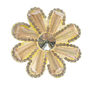 Ballet Pink Crystal Daisy Motif