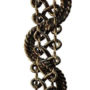 Barley Dust Scroll braid