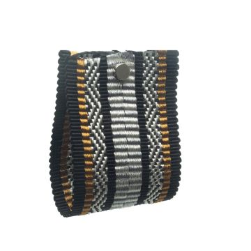 Black Silver Jacquard