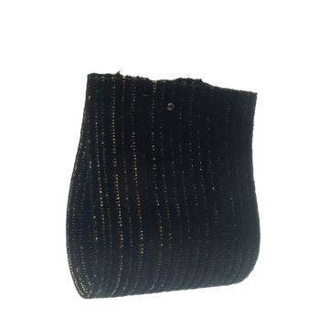 Black Stretch Velvet Corduroy
