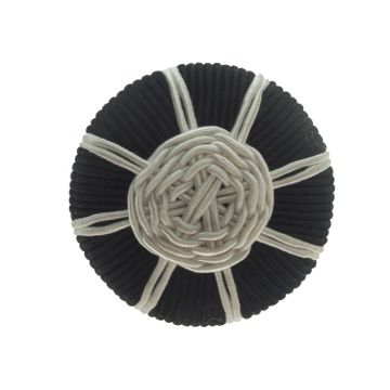 Black White Brooch