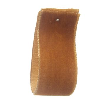 Copper Single Sided Velvet Ribbon