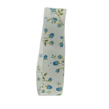 Cornflower Rose Grosgrain