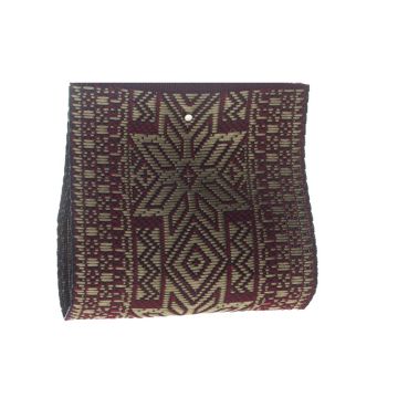 Dark Amaryllis Metallic Jacquard