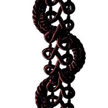 Dark Amaryllis Scroll braid