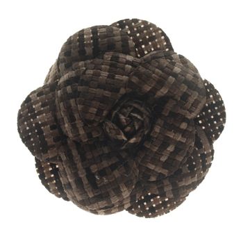 Dark Bark Flower Brooch