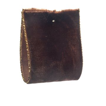Dark Bark Metallic Edge Velvet